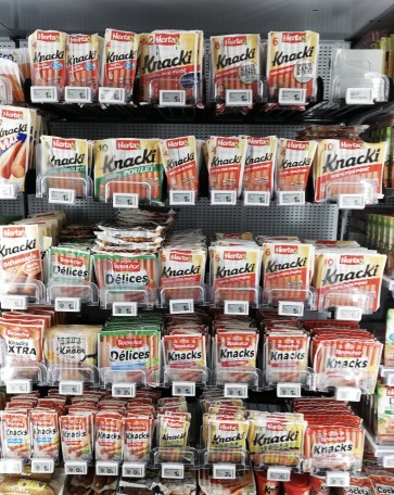 KIT EASYFACING pour saucisses knacki - 1 élément - 5 niveaux - Lg 1240 mm - Prof 460 mm